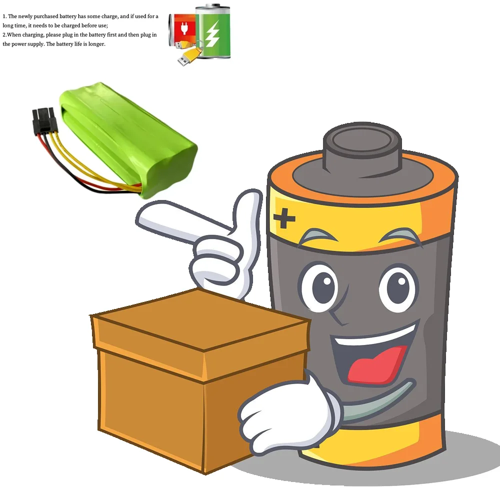 Ni-MH 14.4V 2500mAh battery for Ecovacs Deebot Deepoo X600 ZN605 ZN606 ZN609 Vacuum Cleaner Robot AA Rechargeable Battery
Ni-MH 14.4V 2500mAh battery for Ecovacs Deebot Deepoo X600 ZN605 ZN606 ZN609 Vacuum Cleaner Robot AA Rechargeable Battery