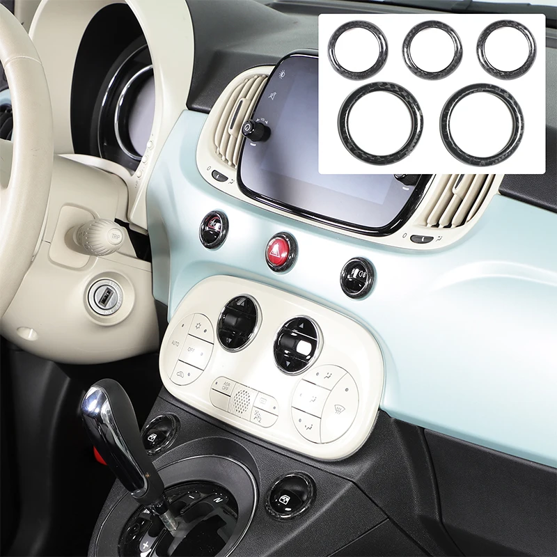 For Fiat 500 Abarth 595 695 2010-2022 Real Carbon Fiber Car Center Console Hazard Switch Ring Glass Lifting Frame Accessories
For Fiat 500 Abarth 595 695 2010-2022 Real Carbon Fiber Car Center Console Hazard Switch Ring Glass Lifting Frame Accessories