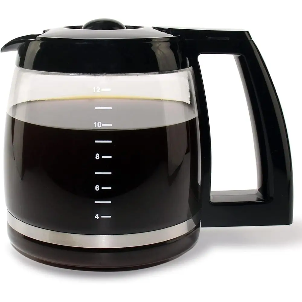 12-Cup Coffee Carafe Replacement for DCC-1200, DCC-1100BK, SS-12, CHW-12, DGB-550BK Series | Premium Borosilicate Glass Pot
12-Cup Coffee Carafe Replacement for DCC-1200, DCC-1100BK, SS-12, CHW-12, DGB-550BK Series | Premium Borosilicate Glass Pot