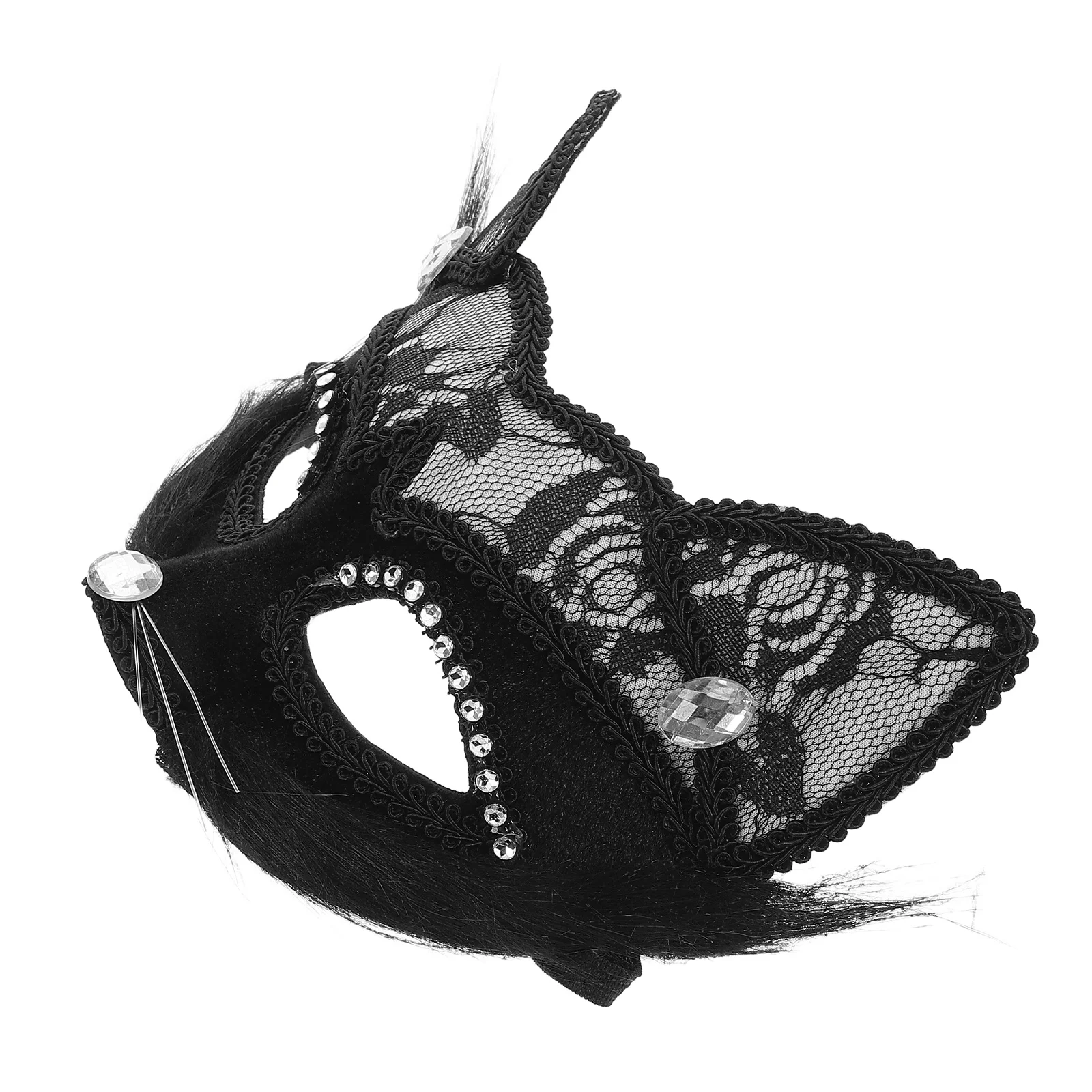 Lightweight Black Lace Cat Mask Elegant for Men Women Masquerade Costume Party Halloween Festival Mask for Masquerade Party
Lightweight Black Lace Cat Mask Elegant for Men Women Masquerade Costume Party Halloween Festival Mask for Masquerade Party