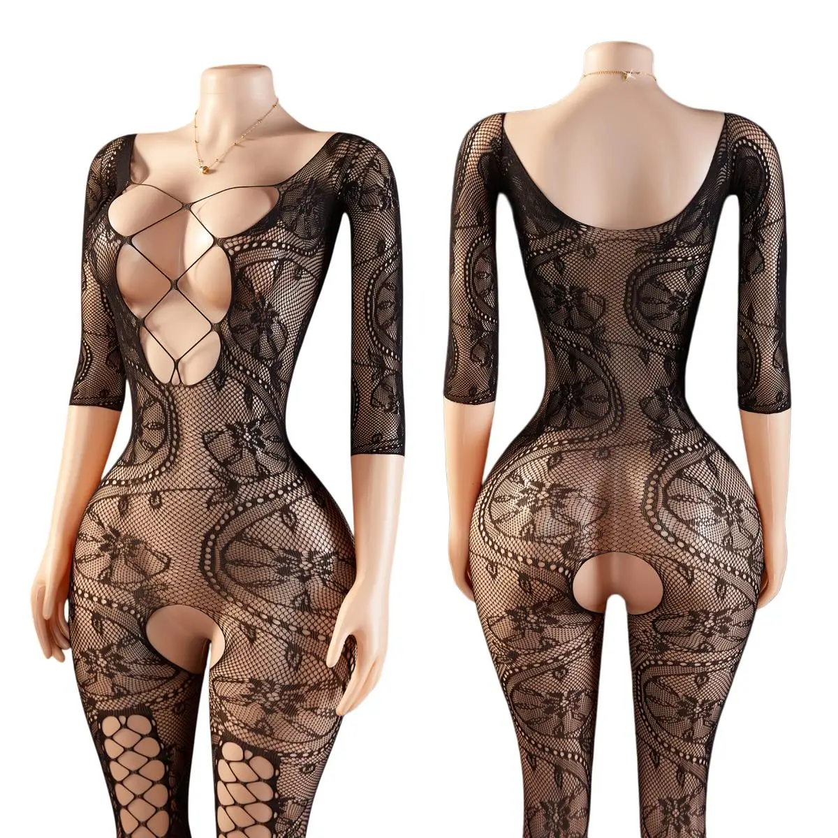 Sexy Lingerie Fishnet Open Crotch Body Stockings Hollow Out See Through Women Bodysuit Mesh Tights Jumpsuit Erotic Accessories
Sexy Lingerie Fishnet Open Crotch Body Stockings Hollow Out See Through Women Bodysuit Mesh Tights Jumpsuit Erotic Accessories