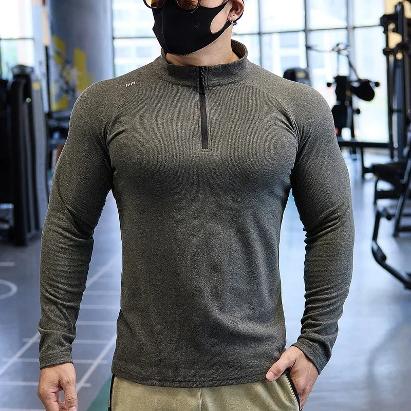 Fitness Long-Sleeved Men Outdoor Sports Fitness Clothes Running Training Cycling Clothing De Velvet Warm Bottoming T-shirt
Fitness Long-Sleeved Men Outdoor Sports Fitness Clothes Running Training Cycling Clothing De Velvet Warm Bottoming T-shirt