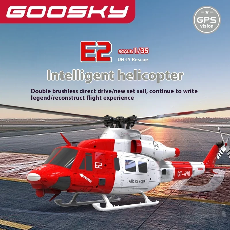 Новинка 2025 года, 1:35 Goosky E2, вертолет с дистанционным управлением, GPS, интеллектуальный дрон, сборка настоящего вертолета UH-1y
Новинка 2025 года, 1:35 Goosky E2, вертолет с дистанционным управлением, GPS, интеллектуальный дрон, сборка настоящего вертолета UH-1y