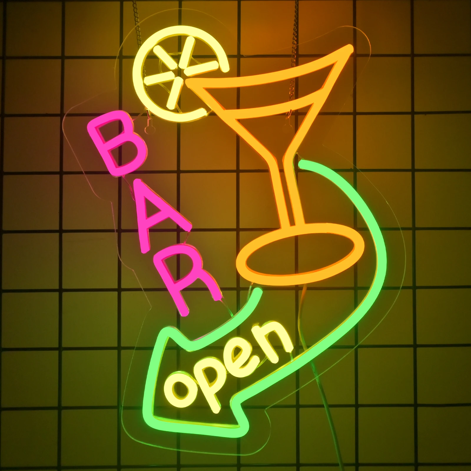 Bar Open Neon Sign USB Dimmable Cocktails Curved Arrow Neon Sign Window Wall Hanging Decor for Bussness Bar Pub Man Cave Decor
Bar Open Neon Sign USB Dimmable Cocktails Curved Arrow Neon Sign Window Wall Hanging Decor for Bussness Bar Pub Man Cave Decor