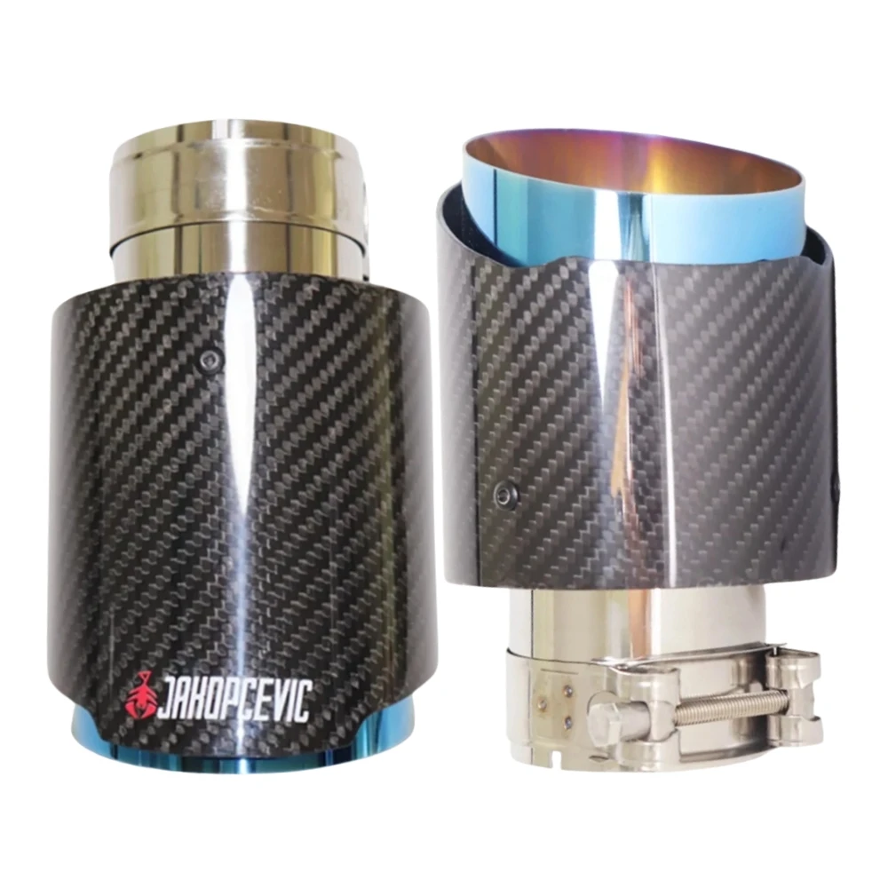 1Piece Car Glossy Carbon Fiber Muffler Tip Exhaust System Pipe Mufflers Nozzle Universal Straight Stainless Blue Auto Parts
1Piece Car Glossy Carbon Fiber Muffler Tip Exhaust System Pipe Mufflers Nozzle Universal Straight Stainless Blue Auto Parts