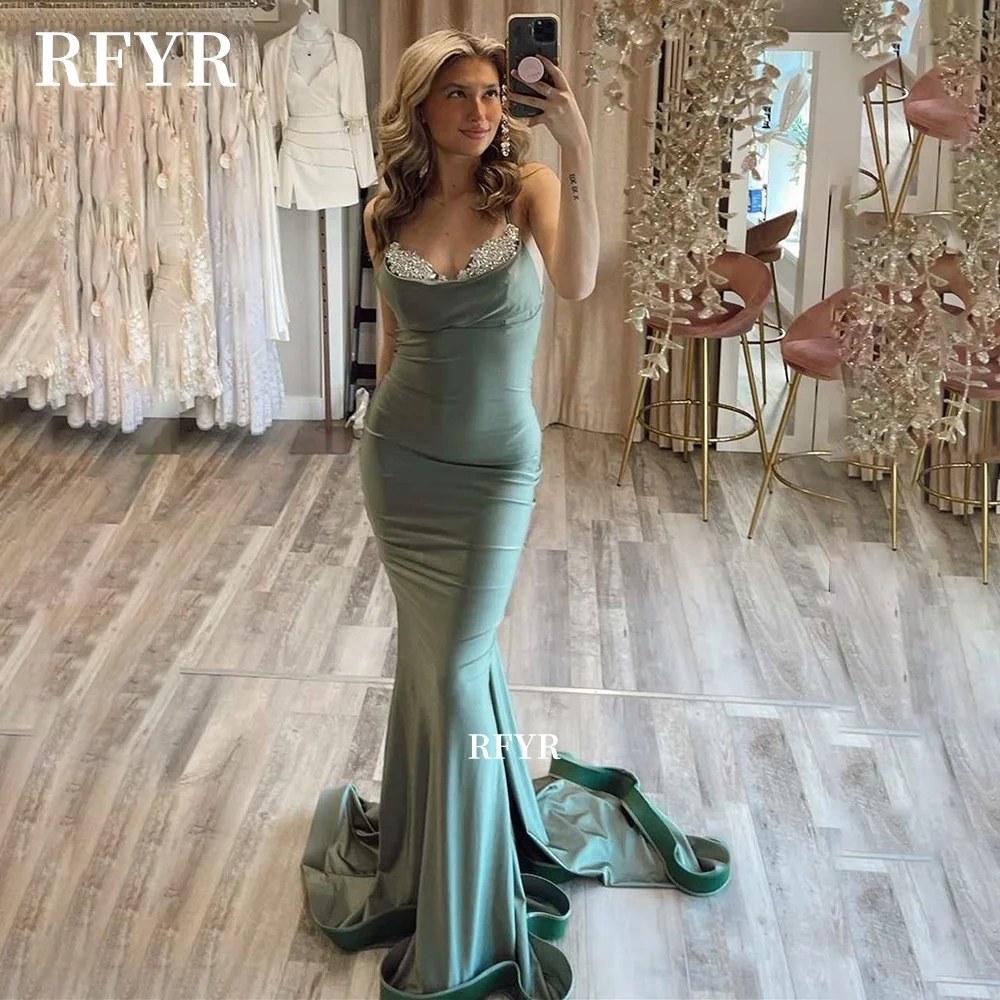 RFYR Mermaid Prom Dress Strapless Evening Dress with Sexy Back Formal Party Dress For Women robes de soirée Customized
RFYR Mermaid Prom Dress Strapless Evening Dress with Sexy Back Formal Party Dress For Women robes de soirée Customized