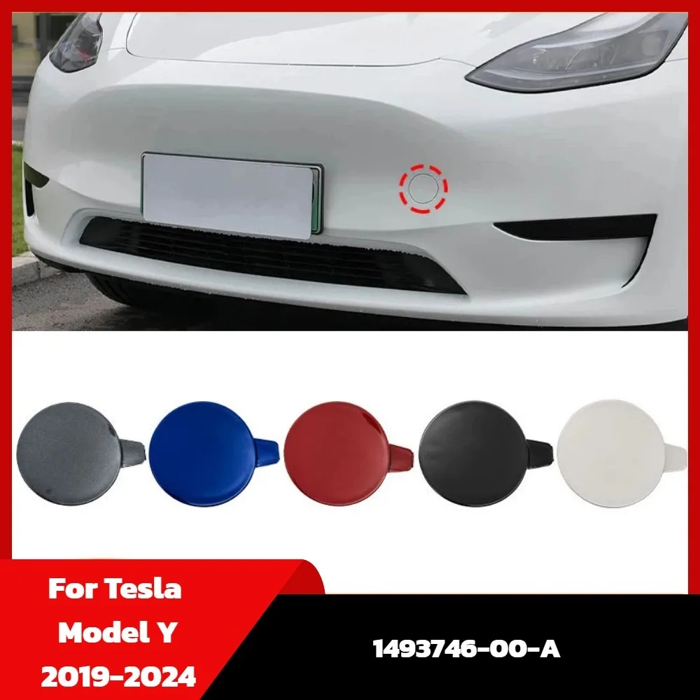 Car Front Bumper Tow Hook Eye Cover Cap Accessory Black White Blue Red Gray Plastic For Tesla Model Y 2019-2024 1493746-00-A
Car Front Bumper Tow Hook Eye Cover Cap Accessory Black White Blue Red Gray Plastic For Tesla Model Y 2019-2024 1493746-00-A