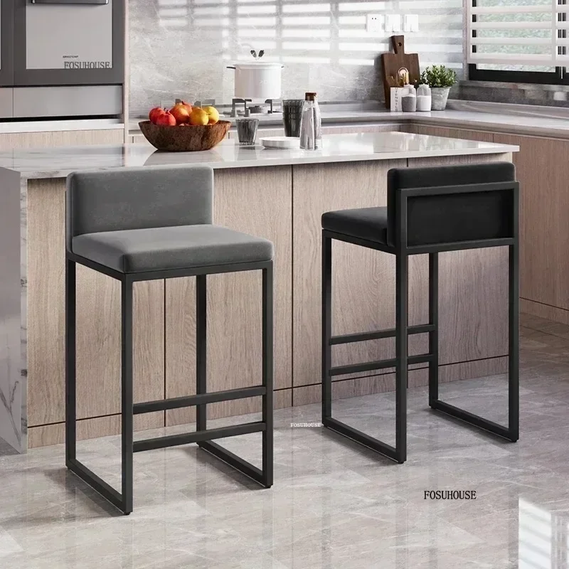 Italian Single Iron Bar Chairs Single Velvet Bar Stools Home Kitchen Island High Bar Chairs Creative Restaurant Cafe Back Stools
Italian Single Iron Bar Chairs Single Velvet Bar Stools Home Kitchen Island High Bar Chairs Creative Restaurant Cafe Back Stools