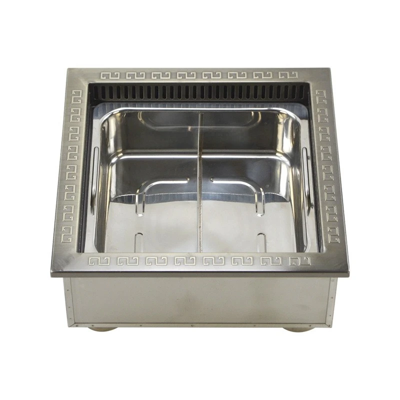 Hot pot shop opening fire boiler commercial square induction cooker hot pot lower row self-service mandarin duck no hot pot
Hot pot shop opening fire boiler commercial square induction cooker hot pot lower row self-service mandarin duck no hot pot