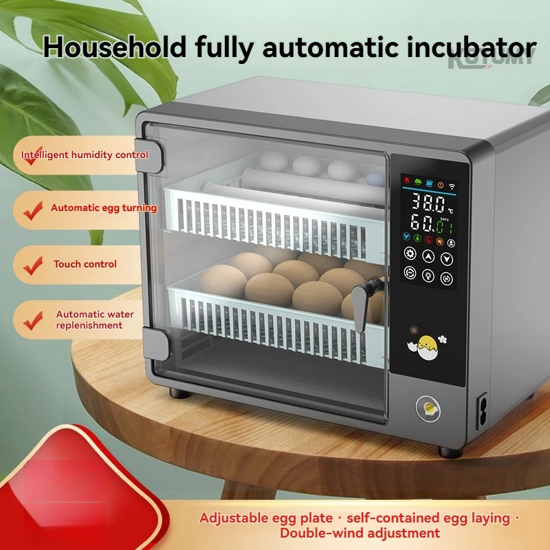 Household 24 Egg Incubator, Fully Automatic Temperature Control Poultry Hatching Machine for Multiple Birds
Household 24 Egg Incubator, Fully Automatic Temperature Control Poultry Hatching Machine for Multiple Birds