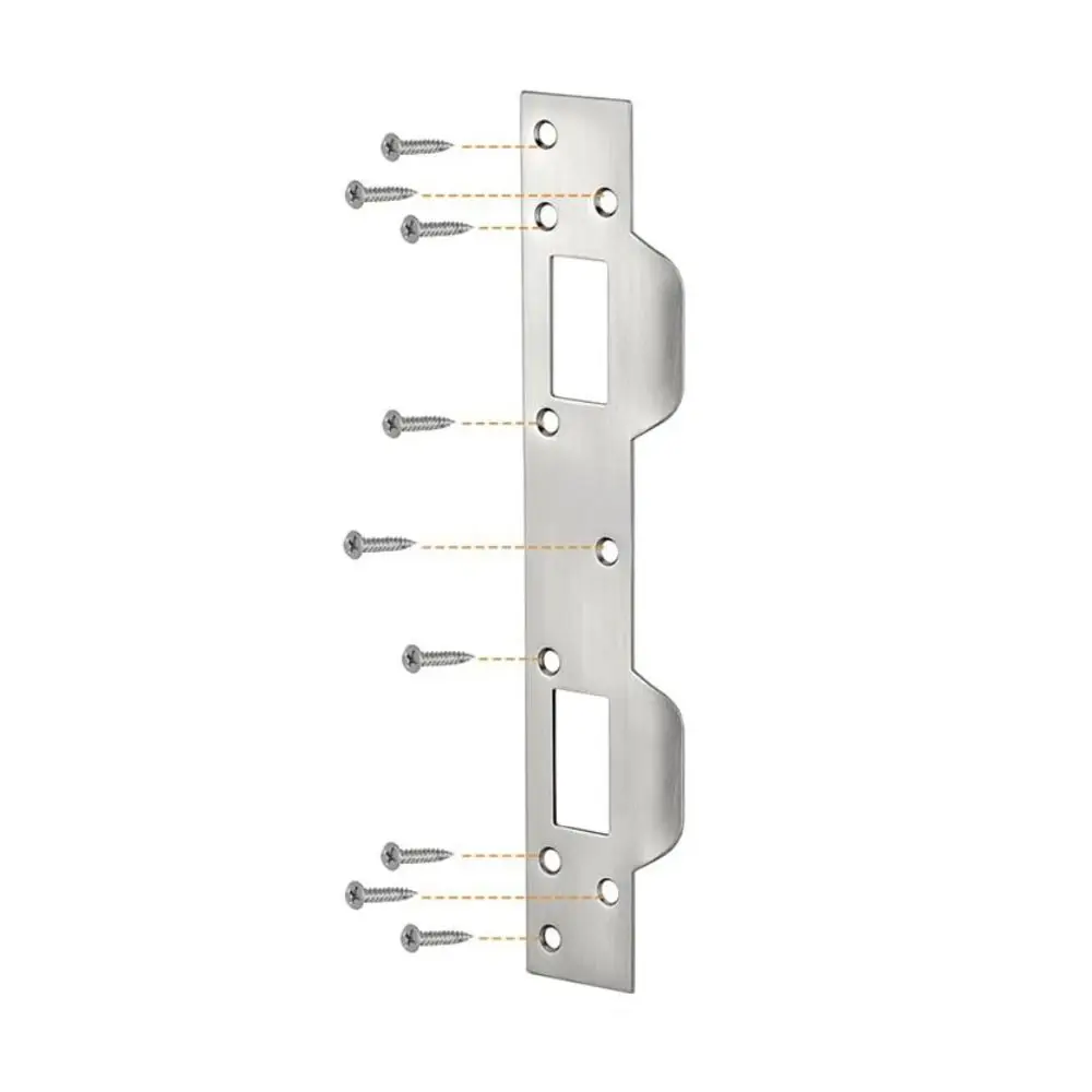 Metal Door Strike Plate Rustproof Double Holes Front Door Security Devices Reinforcement Plate Security
Metal Door Strike Plate Rustproof Double Holes Front Door Security Devices Reinforcement Plate Security