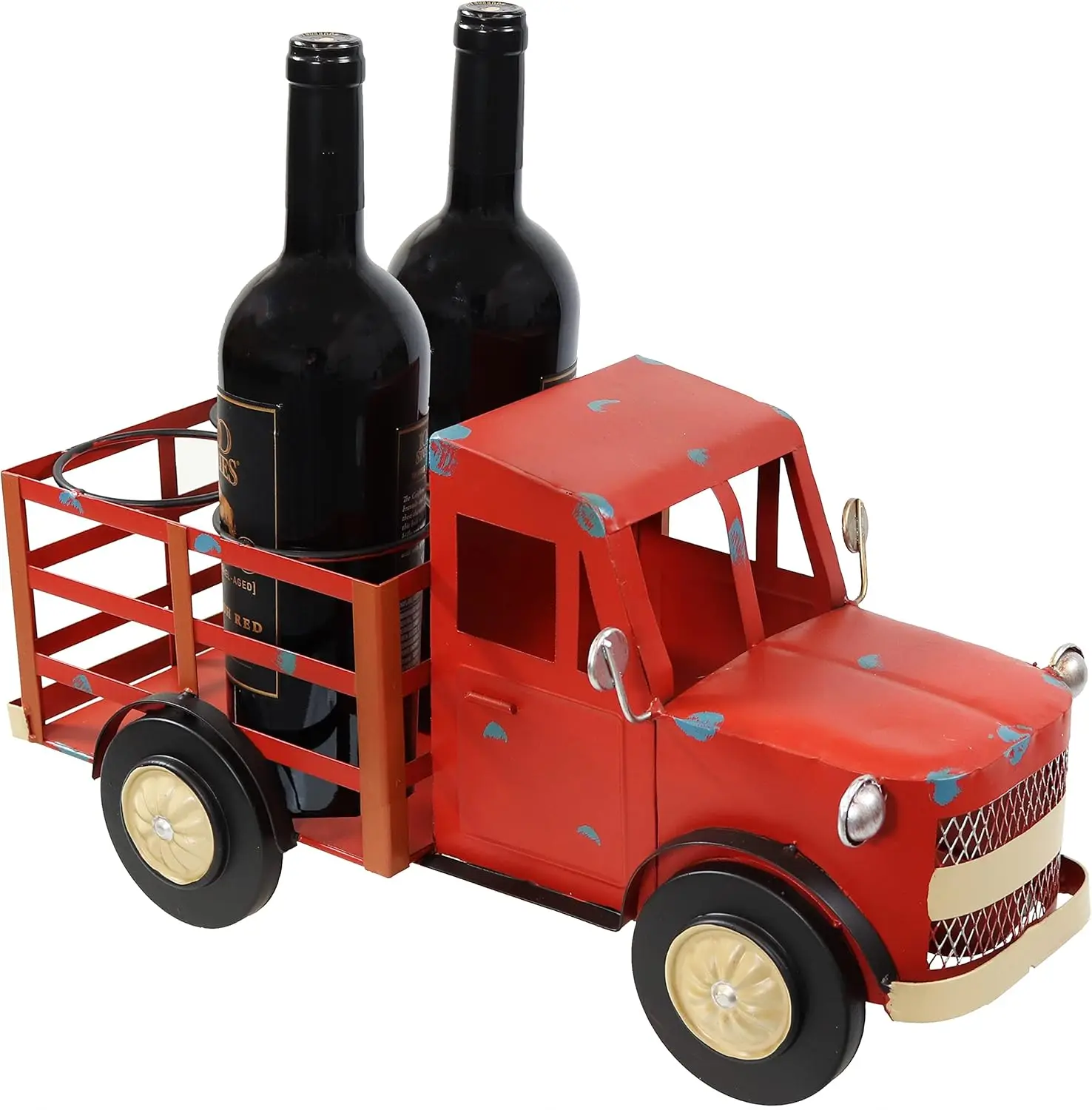 Sunnydaze Rustic Red Truck Sheet Iron Countertop - Holder Stores 4 Wine or Liquor Bottles
Sunnydaze Rustic Red Truck Sheet Iron Countertop - Holder Stores 4 Wine or Liquor Bottles