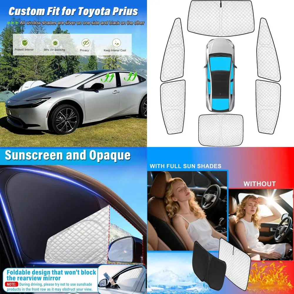 Усовершенствованные солнцезащитные козырьки для Toyota Prius 2023-2025 гг., автомобильные оконные чехлы с УФ-блокировкой для конфиденциальности и кемпинга
Усовершенствованные солнцезащитные козырьки для Toyota Prius 2023-2025 гг., автомобильные оконные чехлы с УФ-блокировкой для конфиденциальности и кемпинга