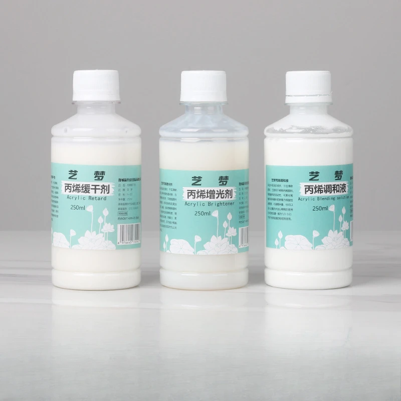 250ml Milk Liquid Acrylic Pigment Blending Solution Gloss Oil Diluent Acrylic Painting Medium Art Supplies
250ml Milk Liquid Acrylic Pigment Blending Solution Gloss Oil Diluent Acrylic Painting Medium Art Supplies