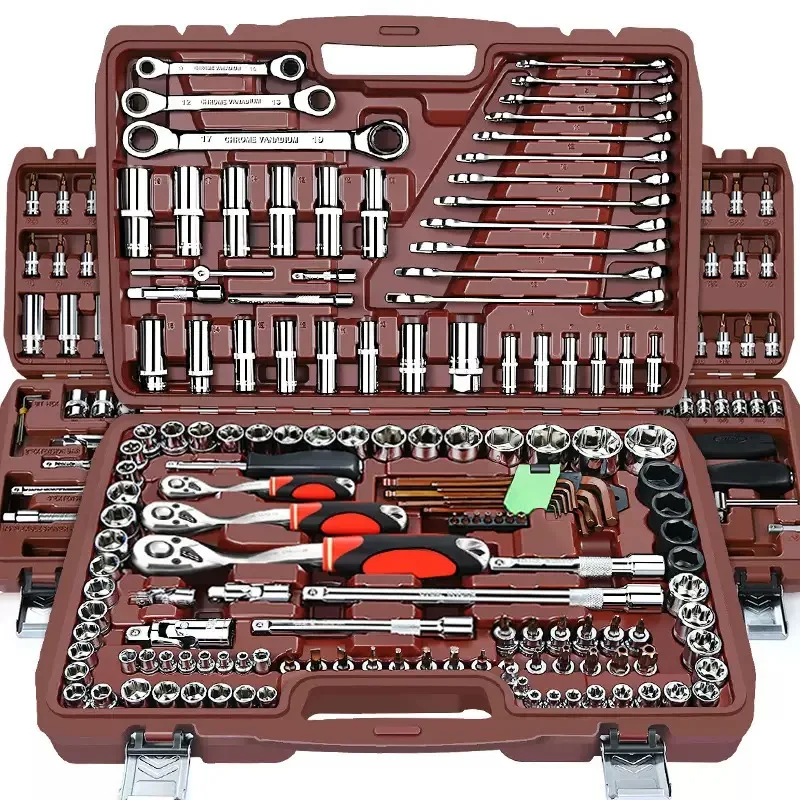 Premium Quality 53 PCS Auto Repair Box Kit Socket Wrench Vehicle Maintenance Kit Ratchet Screwdriver Car Repair Kit
Premium Quality 53 PCS Auto Repair Box Kit Socket Wrench Vehicle Maintenance Kit Ratchet Screwdriver Car Repair Kit