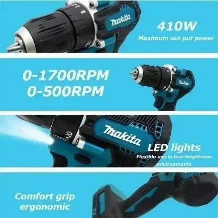 DDF487 Makita 18V Brushless Cordless Driver Drill Motor Compact Big Torque Lithium Battery Electric Screwdriver Power Tool
DDF487 Makita 18V Brushless Cordless Driver Drill Motor Compact Big Torque Lithium Battery Electric Screwdriver Power Tool