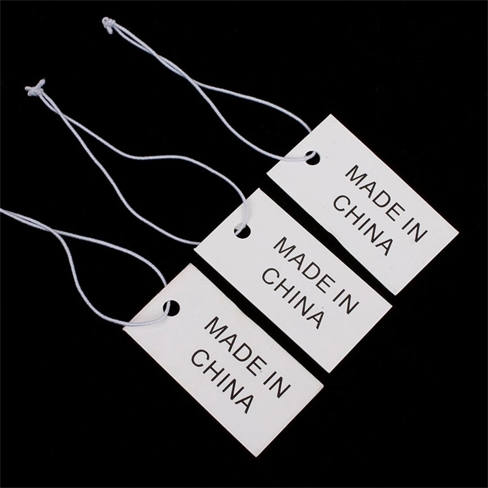 Hanging Tag Made In China White Clothing Printed Garment Shoes Bags Choth Paper Tag With String
Hanging Tag Made In China White Clothing Printed Garment Shoes Bags Choth Paper Tag With String