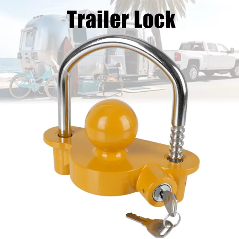 Heavy-Duty Hook Anti-Theft Trailer Lock, Universal Caravan Trailer Ball Coupler Lock, Durable Towing Security Accessory
Heavy-Duty Hook Anti-Theft Trailer Lock, Universal Caravan Trailer Ball Coupler Lock, Durable Towing Security Accessory