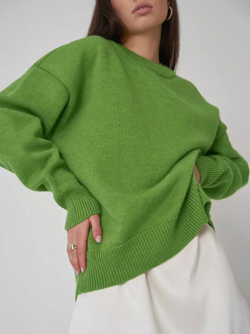 2025 Comfortable Women's O Neck Sweaters Autumn Winter Thick Warm Oversized Casual Loose Knitted Pullover Jumper Female Tops
2025 Comfortable Women's O Neck Sweaters Autumn Winter Thick Warm Oversized Casual Loose Knitted Pullover Jumper Female Tops