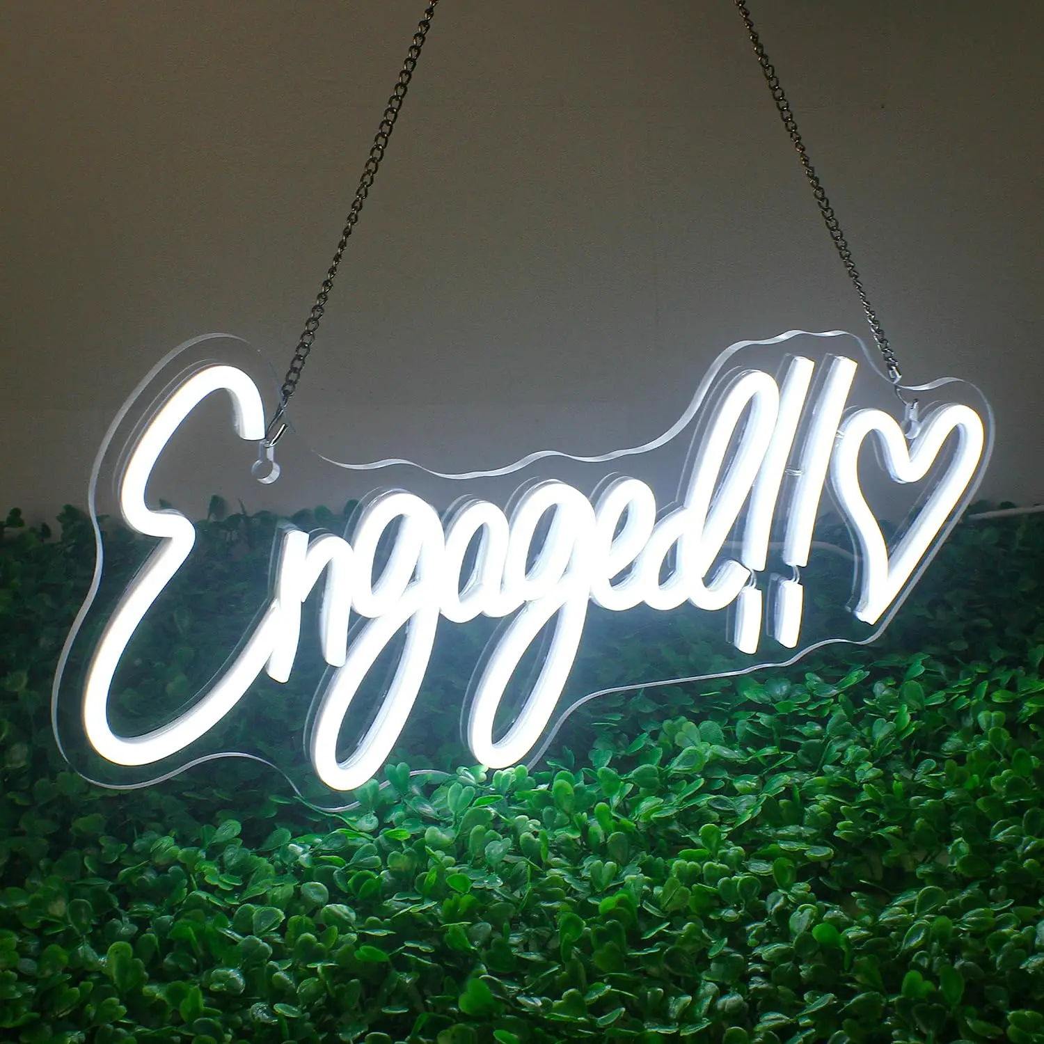 Engaged Neon Sign USB Powered Wedding Neon Lighting Effect Neon Signs Light for Memorial Day Party Decor Engagement Wall Decor
Engaged Neon Sign USB Powered Wedding Neon Lighting Effect Neon Signs Light for Memorial Day Party Decor Engagement Wall Decor