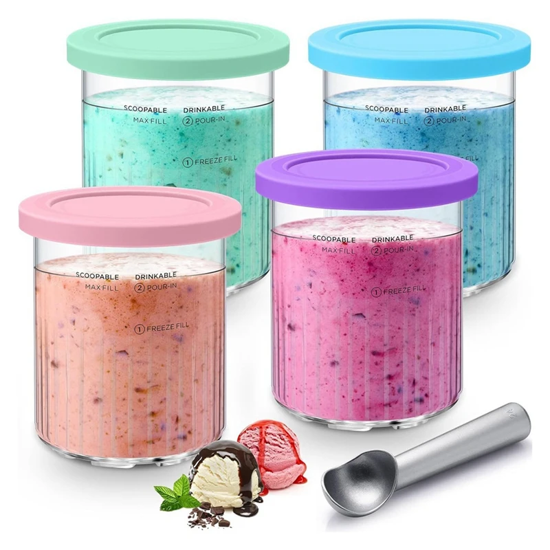 Ice Creami Pints And Lids Replacement With Spoon Set For Ninja Creami NC501 NC500 Nc500c,Nc501c Series Ice Cream Maker Durable
Ice Creami Pints And Lids Replacement With Spoon Set For Ninja Creami NC501 NC500 Nc500c,Nc501c Series Ice Cream Maker Durable