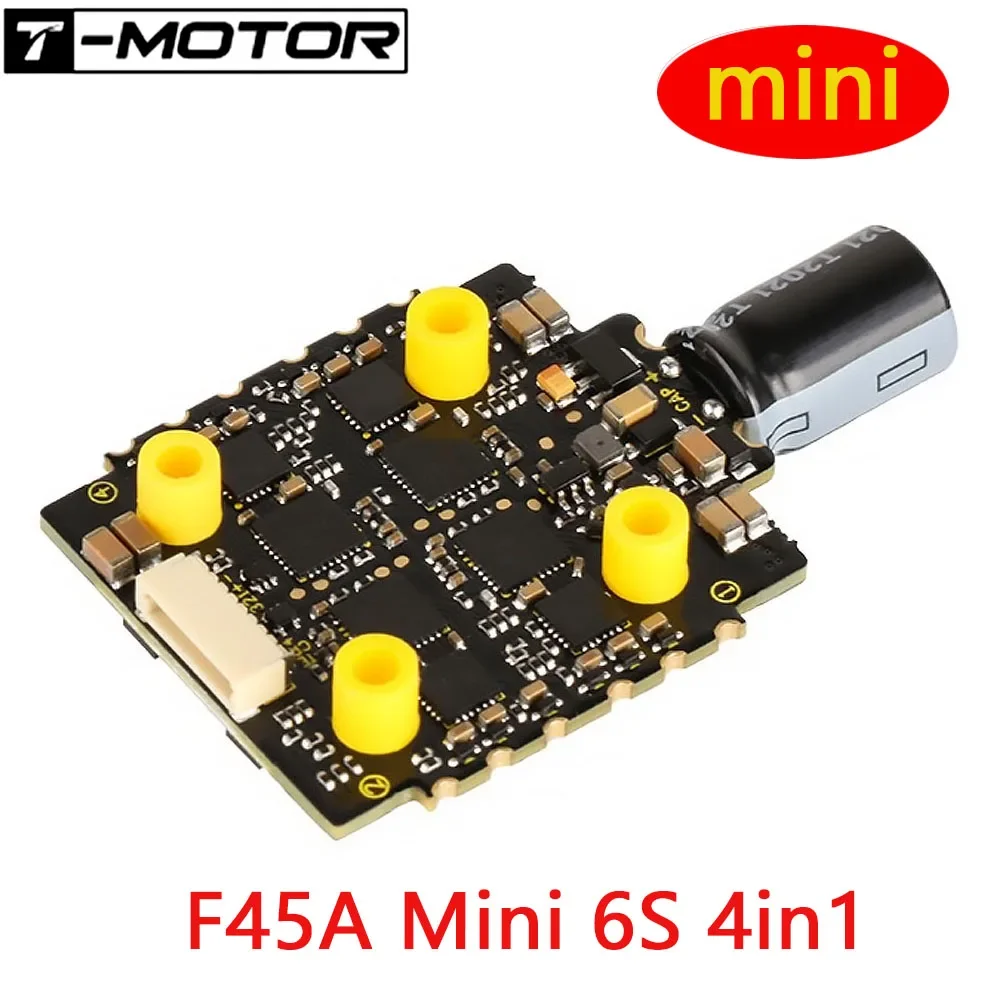 TMotor T-Motor Mini F45A 45A 6S BLHeli_32 20 × 20 4in1 ESC speed control Electronic governor for racing freestyle demanding pilo
TMotor T-Motor Mini F45A 45A 6S BLHeli_32 20 × 20 4in1 ESC speed control Electronic governor for racing freestyle demanding pilo