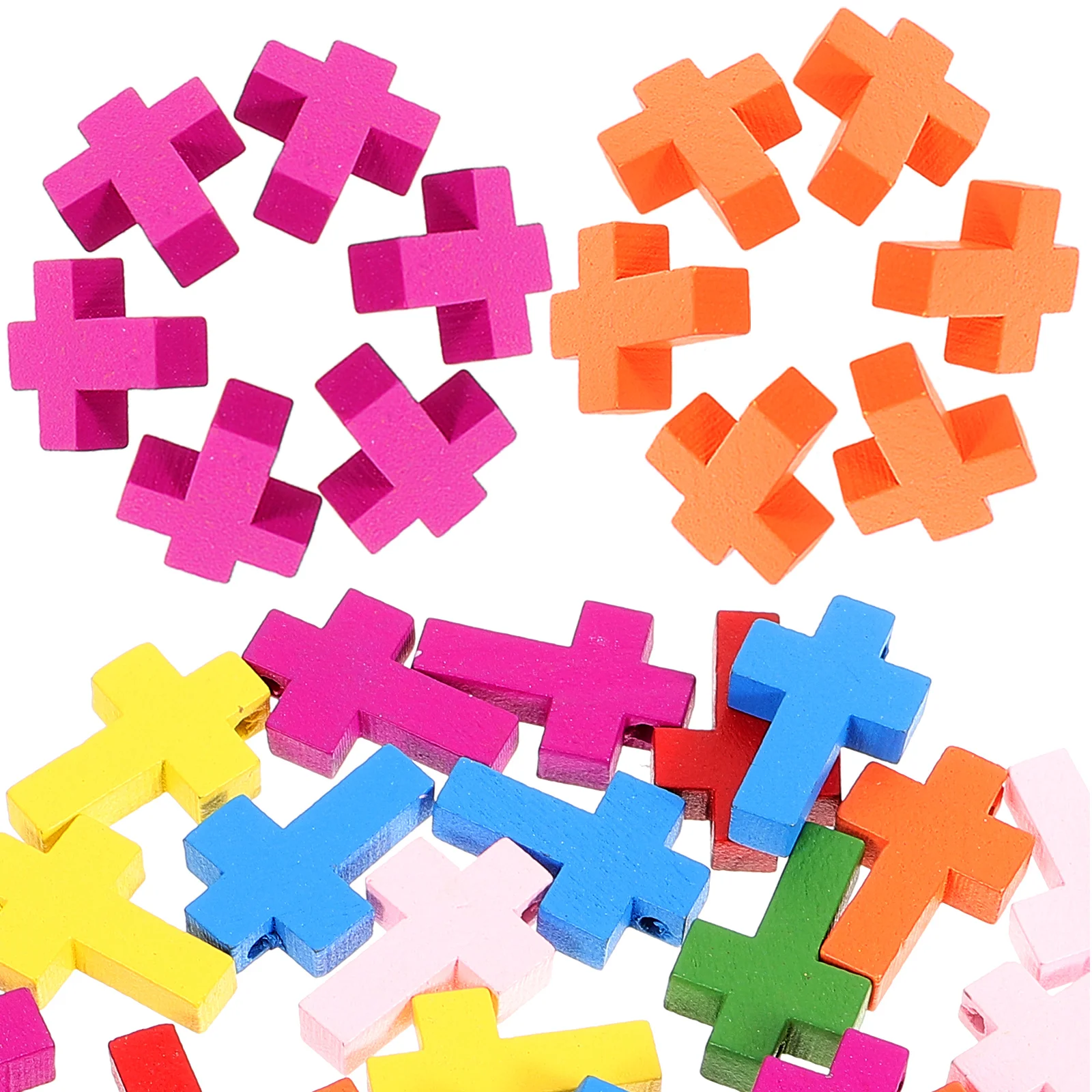 100pcs Wooden Cross Pendant Charms Assorted Color Jewelry Making Handcraft Accessories Vintage Creative Design
100pcs Wooden Cross Pendant Charms Assorted Color Jewelry Making Handcraft Accessories Vintage Creative Design