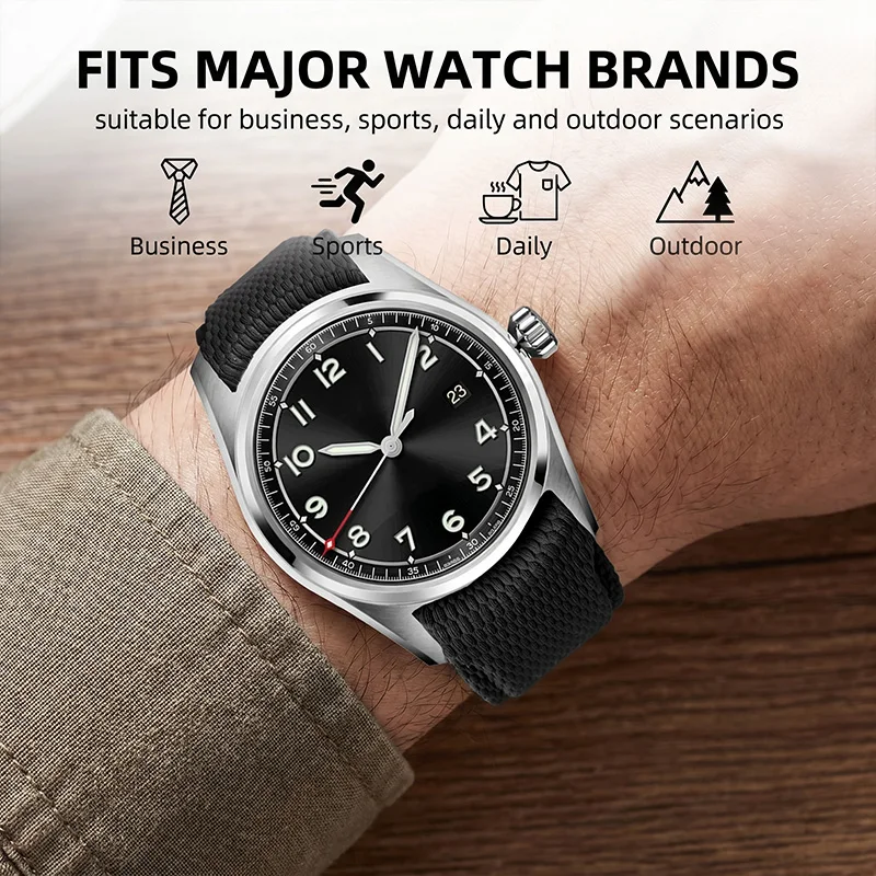 New Curved Fluororubber Quick-Release Watch Strap 20/21/22mm Adjustable Fkm Universal Replacement Strap
New Curved Fluororubber Quick-Release Watch Strap 20/21/22mm Adjustable Fkm Universal Replacement Strap
