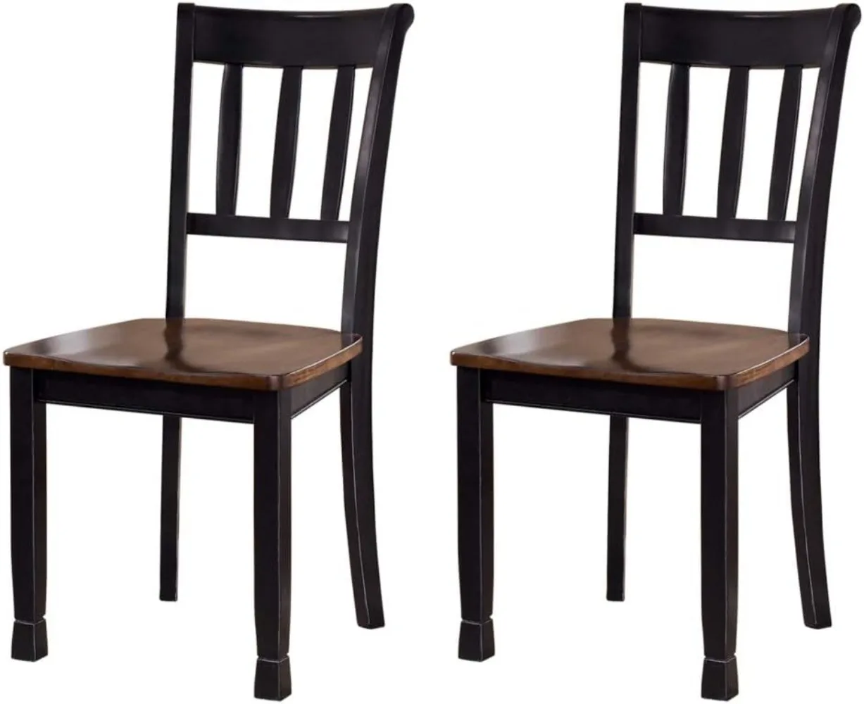 Modern Farmhouse Dining Room Side Chair Set of 2 Suitable for Kitchen Bedroom Living Room Black and Brown
Modern Farmhouse Dining Room Side Chair Set of 2 Suitable for Kitchen Bedroom Living Room Black and Brown