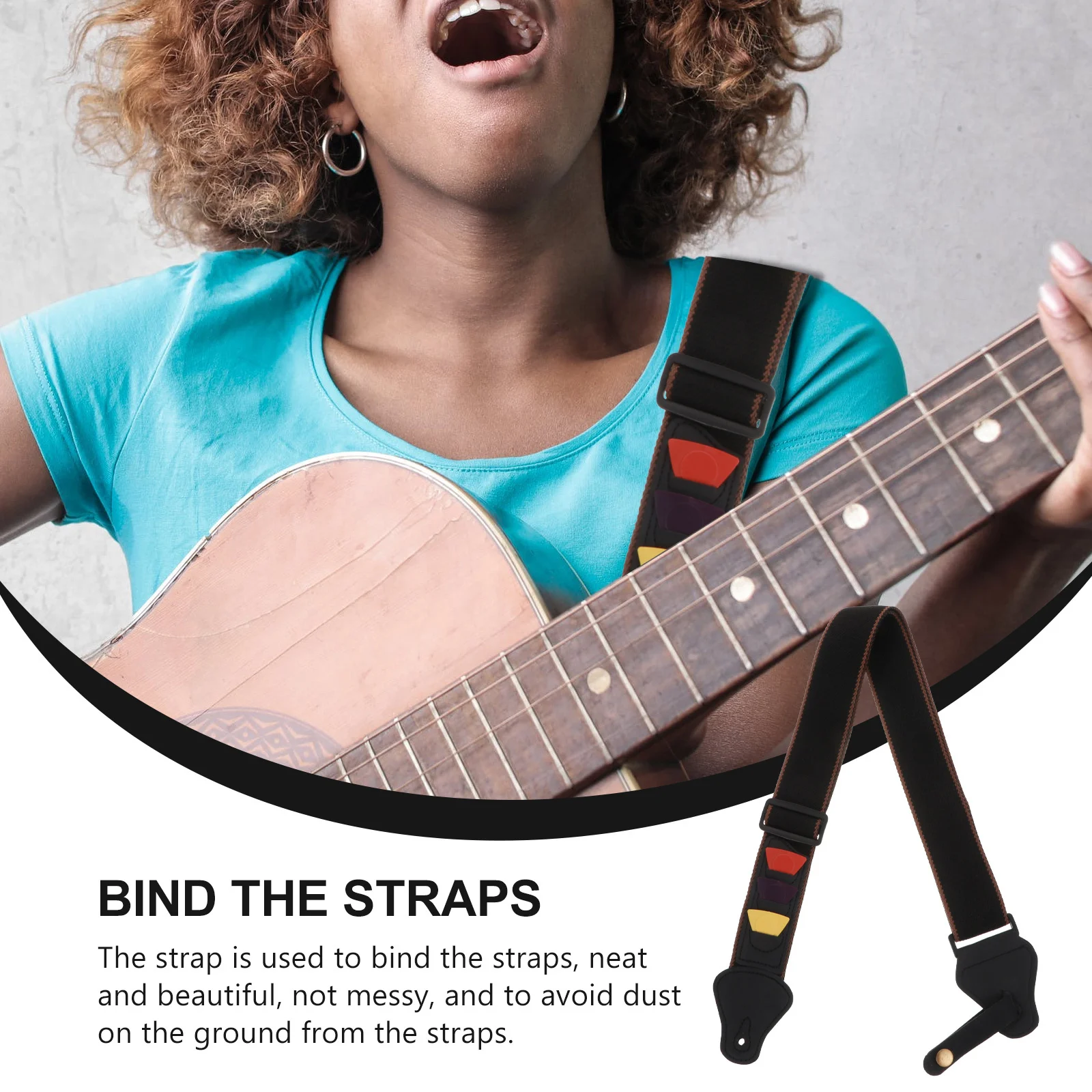 1Set Guitar Strap Kit Cotton Simple Design Lightweight Shoulder Strap for Guitar Bass Performance
1Set Guitar Strap Kit Cotton Simple Design Lightweight Shoulder Strap for Guitar Bass Performance