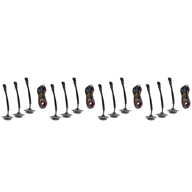 12X Smoked Lens Amber LED Front Grille Running Lights Lamps For Ford F-150 Raptor
12X Smoked Lens Amber LED Front Grille Running Lights Lamps For Ford F-150 Raptor