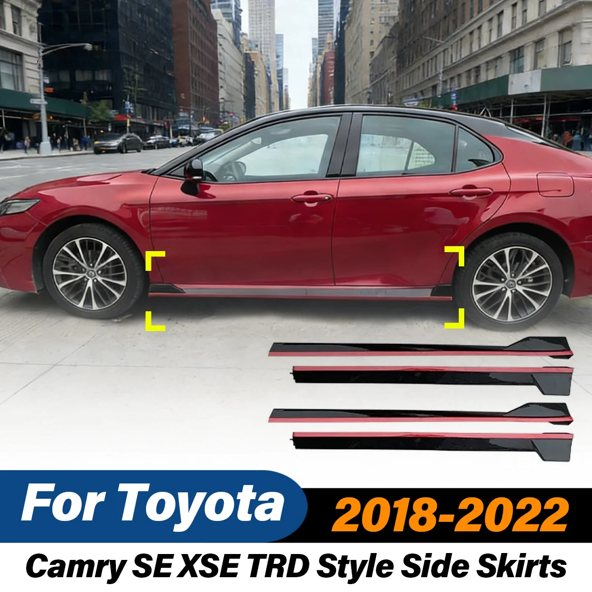 For Toyota Camry SE XSE 2018 2019 2020 2021 2022 4Pcs TRD Style Side Skirts Spoiler Extensions Diffuser Separation Wings Bodykit
For Toyota Camry SE XSE 2018 2019 2020 2021 2022 4Pcs TRD Style Side Skirts Spoiler Extensions Diffuser Separation Wings Bodykit