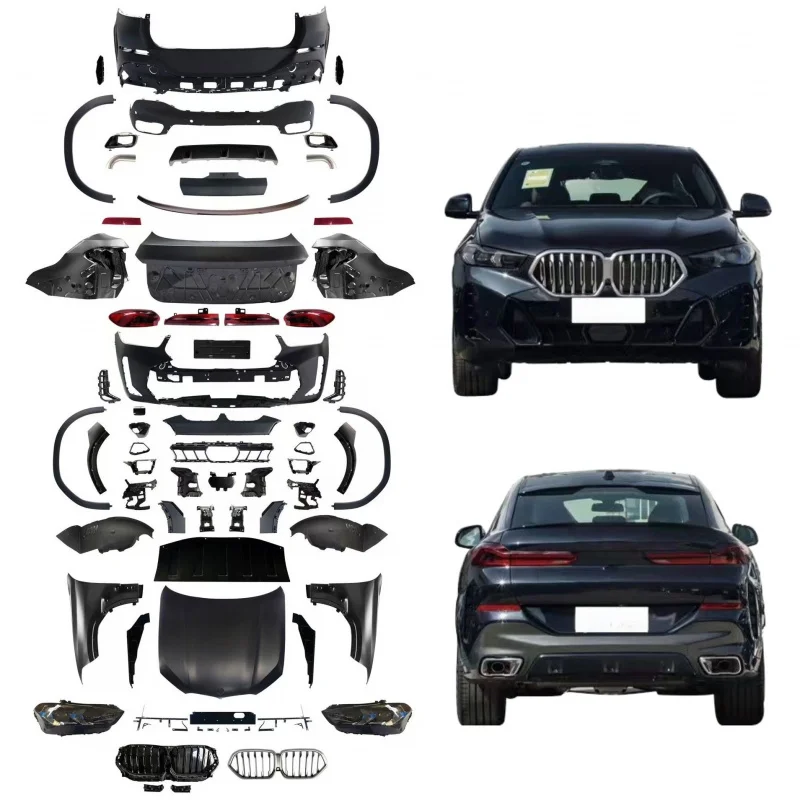 Подходит для BMW X6 F16 2015-2019, модернизированных до GO6LCI 2024-IN, в стиле M-TECH, для модификации автомобиля.
Подходит для BMW X6 F16 2015-2019, модернизированных до GO6LCI 2024-IN, в стиле M-TECH, для модификации автомобиля.