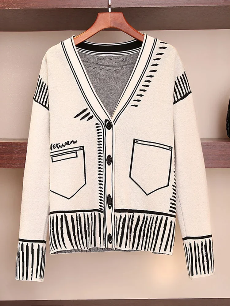 Print Graffiti Unique Cardigan Women Loose V-neck Long Sleeve Luxury Knitted Female Cardigans Coat Y2k 2023 Winter Sweater
Print Graffiti Unique Cardigan Women Loose V-neck Long Sleeve Luxury Knitted Female Cardigans Coat Y2k 2023 Winter Sweater