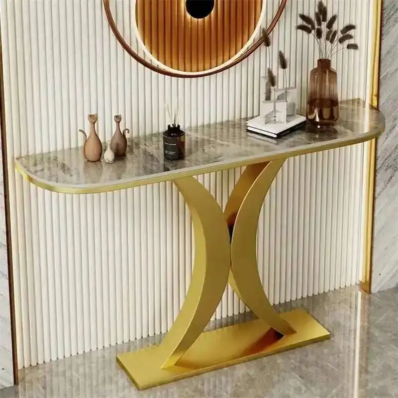 Hallway Console Italian Table Light Luxury Slate Living Room Furniture Entrance Console Decoration Table Iron Entryway Table Z 
Hallway Console Italian Table Light Luxury Slate Living Room Furniture Entrance Console Decoration Table Iron Entryway Table Z