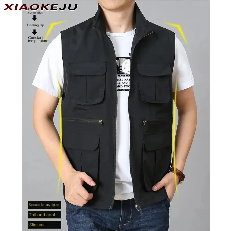 Windbreaker Plus Vest MAN Large Embroidered Summer Work Size Men's Outerwear Hunting Waterproof Denim Coat Multi-pocket Tactical
Windbreaker Plus Vest MAN Large Embroidered Summer Work Size Men's Outerwear Hunting Waterproof Denim Coat Multi-pocket Tactical