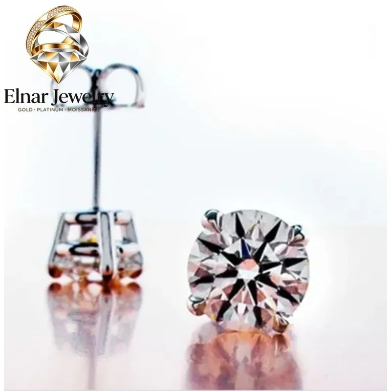 Elnar Jewelry Test Positive 2Ct/each D Moissanite Diamond Female Stud Earrings 18K White Gold Stud Female Engagement Jewelry for
Elnar Jewelry Test Positive 2Ct/each D Moissanite Diamond Female Stud Earrings 18K White Gold Stud Female Engagement Jewelry for