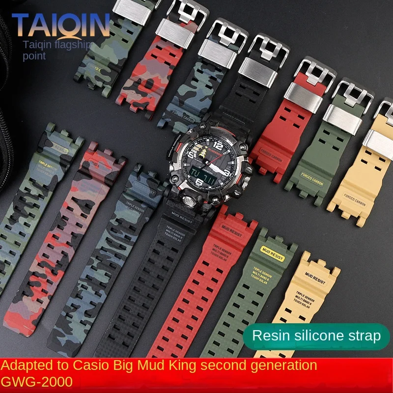 For Casio G-SHOCK GWG-2000 GWG-2040 Rubber watch strap Stainless Steel Buckle watchband Resin silicone Sport Waterproof Bracelet
For Casio G-SHOCK GWG-2000 GWG-2040 Rubber watch strap Stainless Steel Buckle watchband Resin silicone Sport Waterproof Bracelet