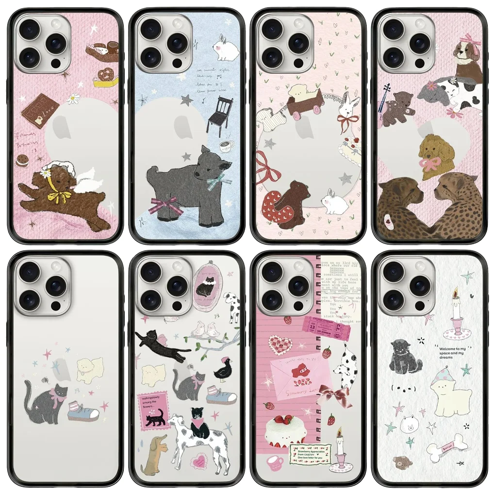 Cute Animal New Type Imprinted Letters on The Border Protective Acrylic MagSafe Case for IPhone 15 Pro 16 Pro Max Cover Shell
Cute Animal New Type Imprinted Letters on The Border Protective Acrylic MagSafe Case for IPhone 15 Pro 16 Pro Max Cover Shell