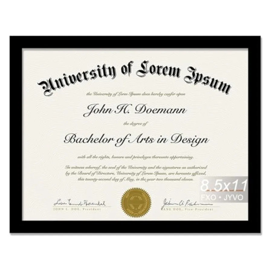 8.5 x 11 Frame Display 8.5 by 11 Document Certificate Diploma Wall and Tabletop - 1 Pack
8.5 x 11 Frame Display 8.5 by 11 Document Certificate Diploma Wall and Tabletop - 1 Pack