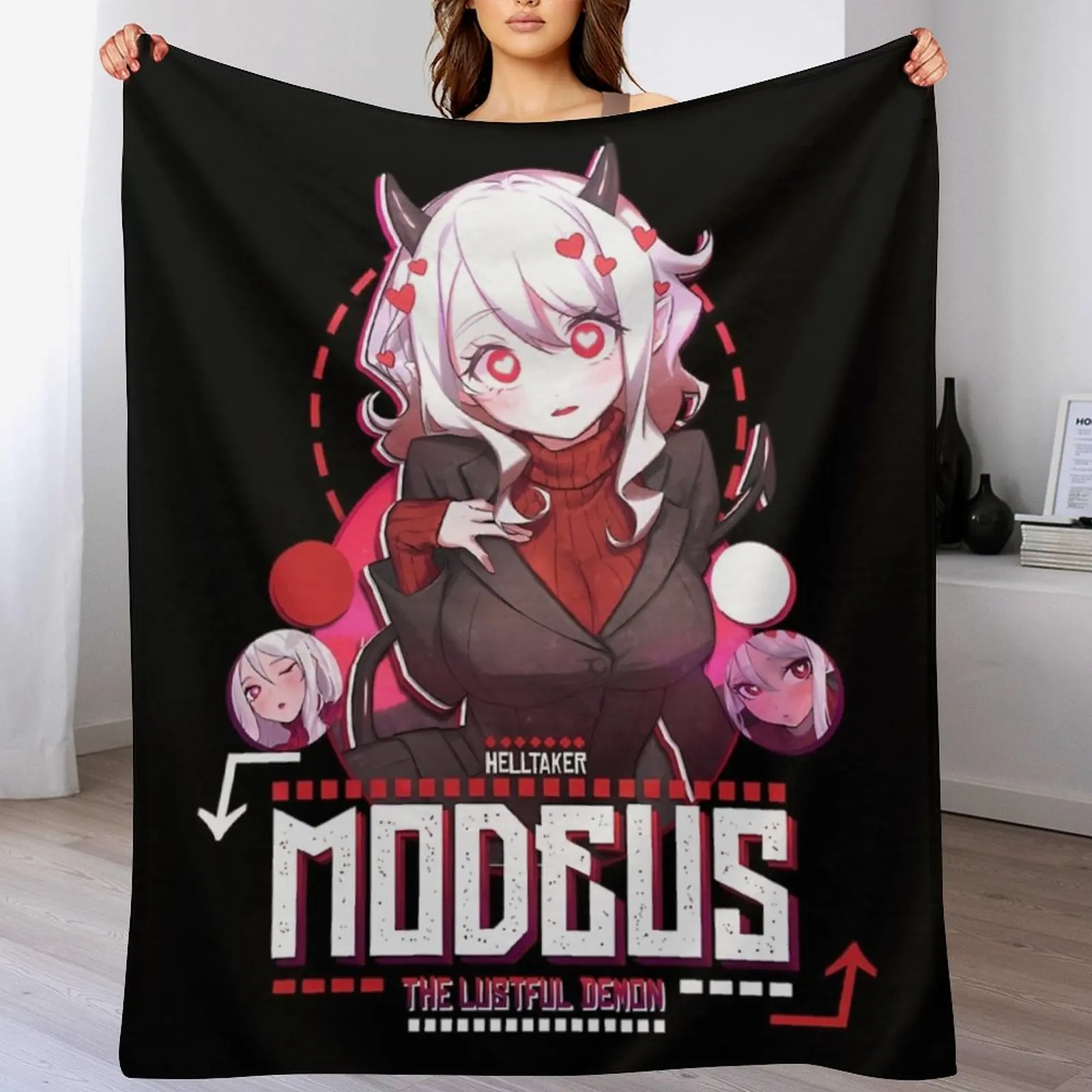Helltaker Modeus The Lustful Demon Throw Blanket Shaggy Furry Soft Blanket for Bedroom Living Room
Helltaker Modeus The Lustful Demon Throw Blanket Shaggy Furry Soft Blanket for Bedroom Living Room