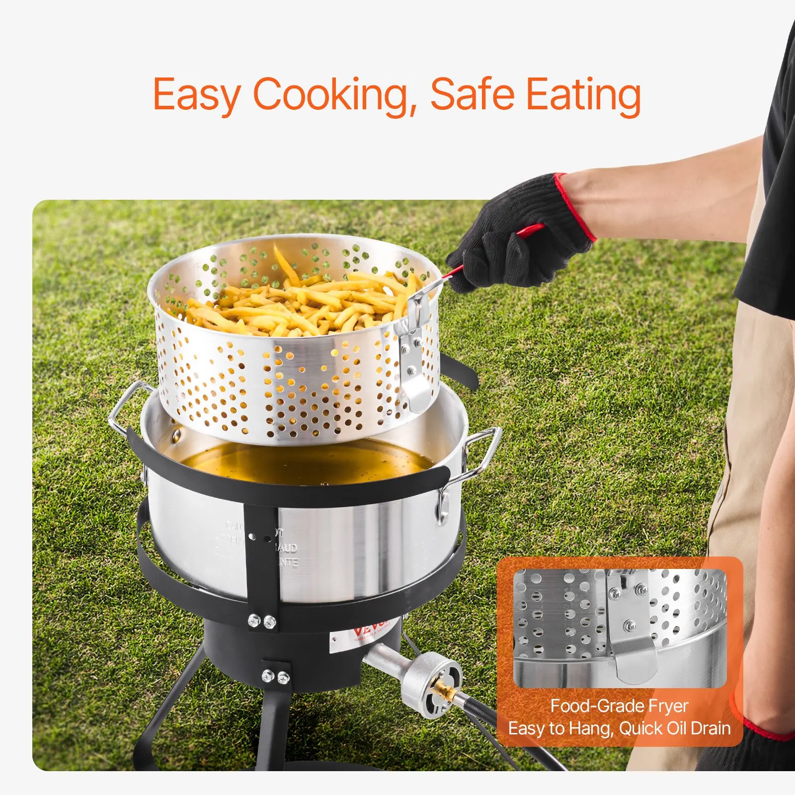 10 Qt Fish And Wing Fryer Aluminum Outdoor Propane Deep Fryer Kit With Basket
10 Qt Fish And Wing Fryer Aluminum Outdoor Propane Deep Fryer Kit With Basket