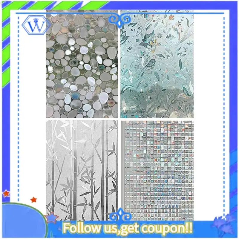 Easy To Use Frosted Glass Adhesive Sticker Electrostatic Window Film Bathroom Glass Privacy Film 3D Matte Decoration Paste20x100
Easy To Use Frosted Glass Adhesive Sticker Electrostatic Window Film Bathroom Glass Privacy Film 3D Matte Decoration Paste20x100
