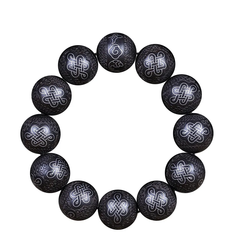 Handmade Silver Wire Inlaid Purple Sandalwood Rosewood Chinese Knot Auspicious Cloud DIY Bracelet Prayer Beads Gifts
Handmade Silver Wire Inlaid Purple Sandalwood Rosewood Chinese Knot Auspicious Cloud DIY Bracelet Prayer Beads Gifts