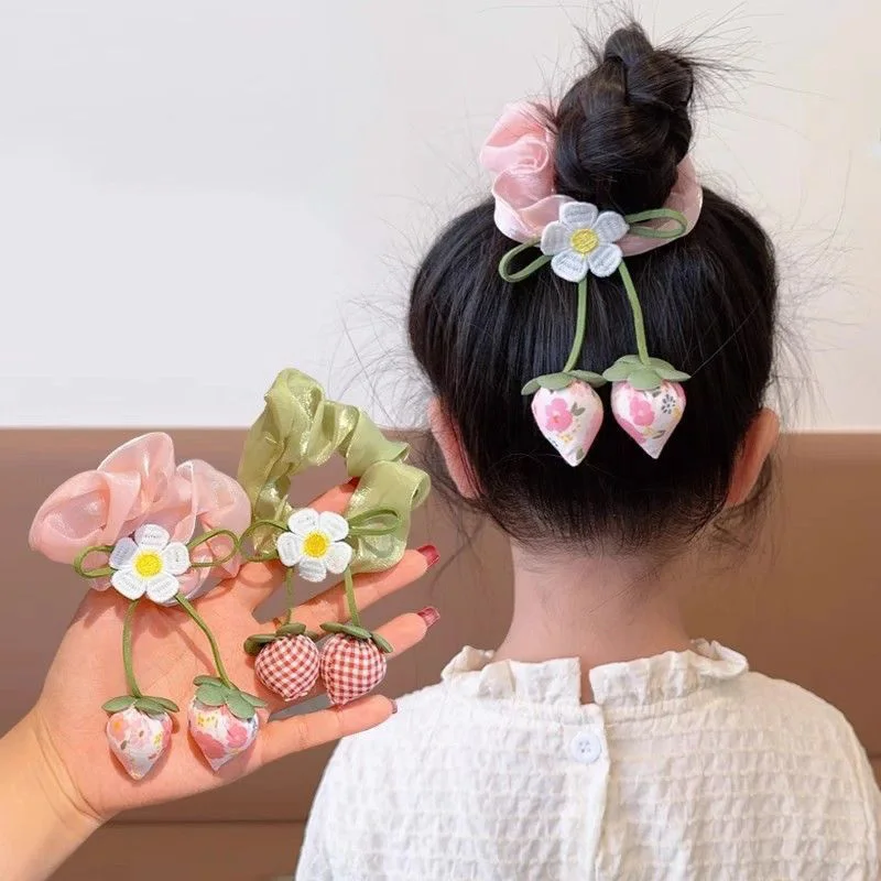 1 шт. Новые милые резинки для волос с клубничными цветами для девочек, детские аксессуары для волос в стиле принцессы, детские резинки для волос, головные уборы для малышей
1 шт. Новые милые резинки для волос с клубничными цветами для девочек, детские аксессуары для волос в стиле принцессы, детские резинки для волос, головные уборы для малышей