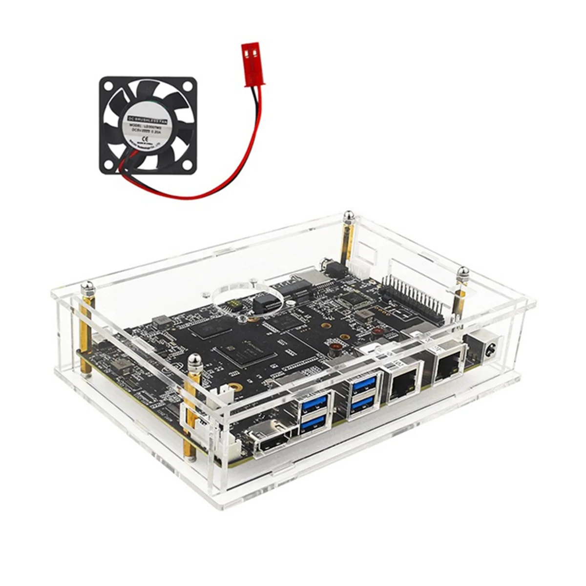 ATP-For Bananapi F3 Development Board+Case+Fan SpacemiT K1 8Core RISC V 2G LPDDR4 8G EMMC 2.4G/5G WiFi BT4.2 Motherboard
ATP-For Bananapi F3 Development Board+Case+Fan SpacemiT K1 8Core RISC V 2G LPDDR4 8G EMMC 2.4G/5G WiFi BT4.2 Motherboard