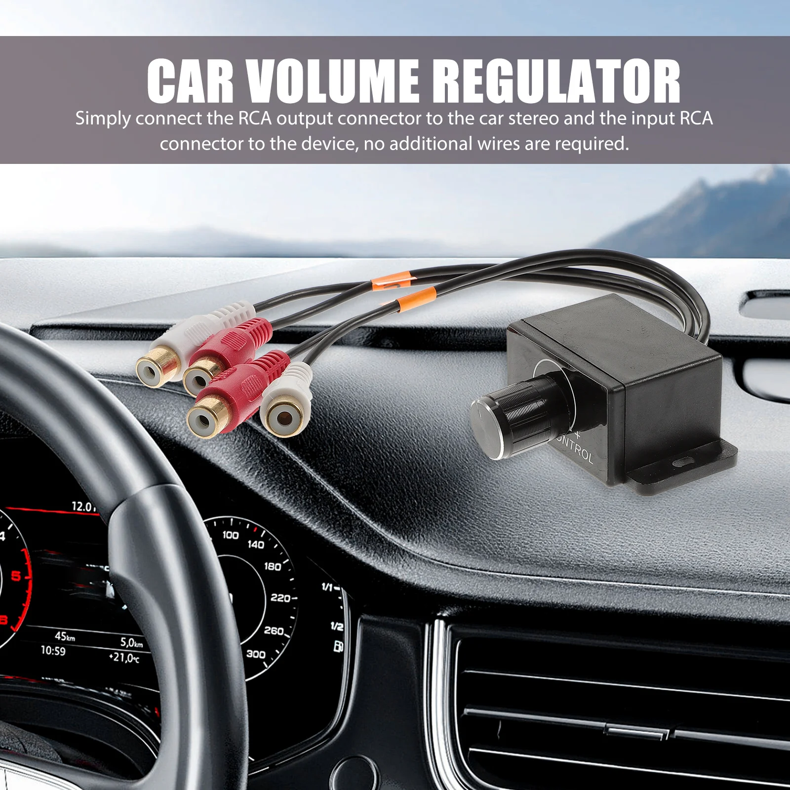 Car Stereo Amplifier Gain Level Bass Audio Volume Control Knob 27cm Rca Remote Level Controller for Car Audio System
Car Stereo Amplifier Gain Level Bass Audio Volume Control Knob 27cm Rca Remote Level Controller for Car Audio System