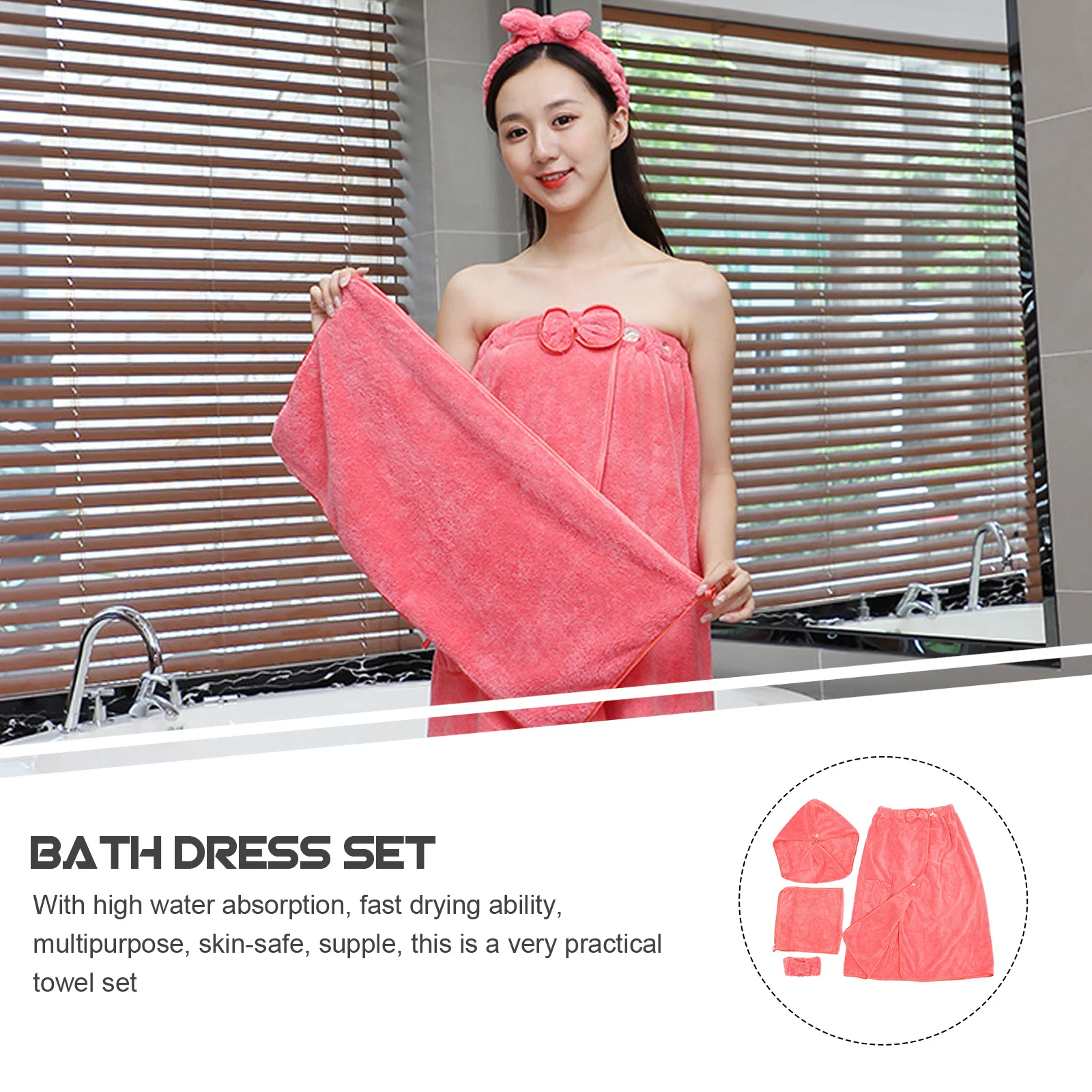 1Set Spa Bath Towel Wrap Set Elastic Body Wrap Hair Towel Headband Shower Hat Comfortable Women White Beach Towels
1Set Spa Bath Towel Wrap Set Elastic Body Wrap Hair Towel Headband Shower Hat Comfortable Women White Beach Towels