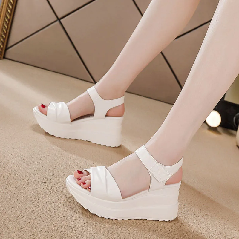 XMWRLW PU Leather Women Summer Sandals Casual Shoes High Heels 8cm Female Wedges Shoes Women Summer Sandals Rubber Sole Shoe
XMWRLW PU Leather Women Summer Sandals Casual Shoes High Heels 8cm Female Wedges Shoes Women Summer Sandals Rubber Sole Shoe