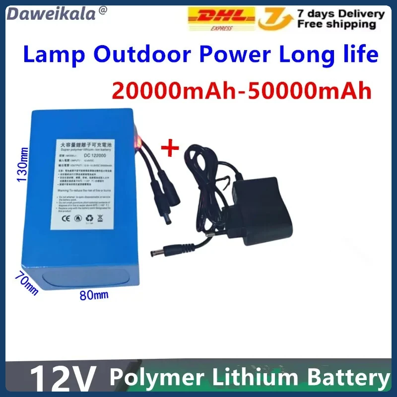 Полимерная литиевая батарея 12 В от 20000 мАч до 50000 мАч, подходит для мобильных блоков питания, осветительных приборов и аккумуляторов
Полимерная литиевая батарея 12 В от 20000 мАч до 50000 мАч, подходит для мобильных блоков питания, осветительных приборов и аккумуляторов